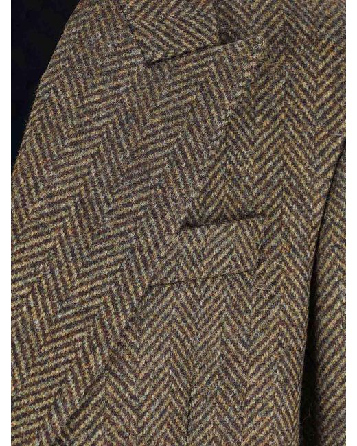 sunflower Green Double-Breasted Coat for men