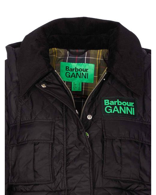 Barbour Black Quilted Down Jacket