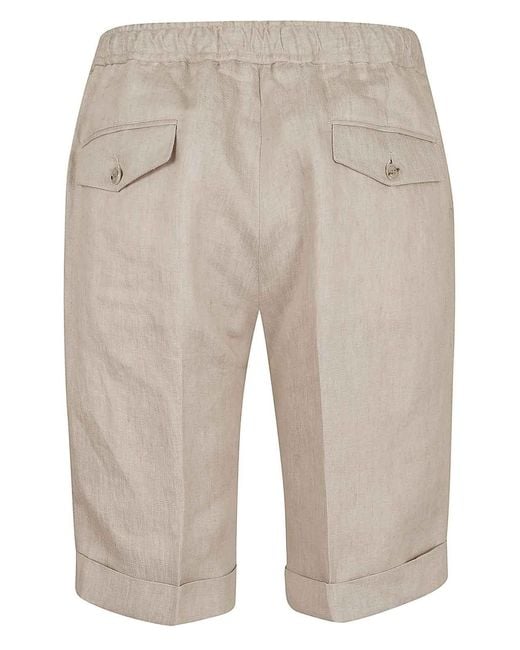 Barba Napoli Natural 100% Capri Bermuda Shorts for men