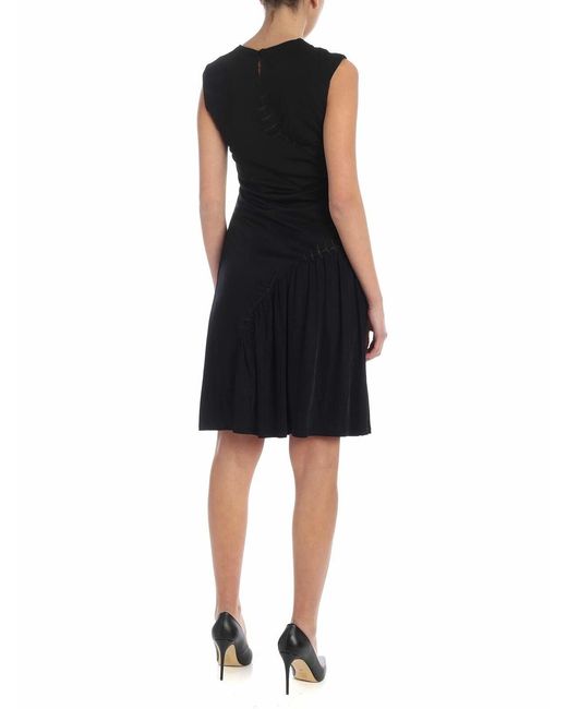 Moschino Black Scars Embroidery Dress