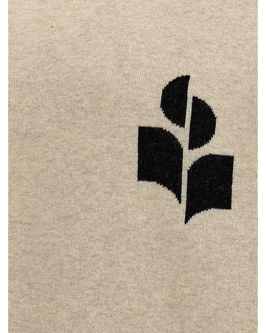Isabel Marant White Atley Sweater for men