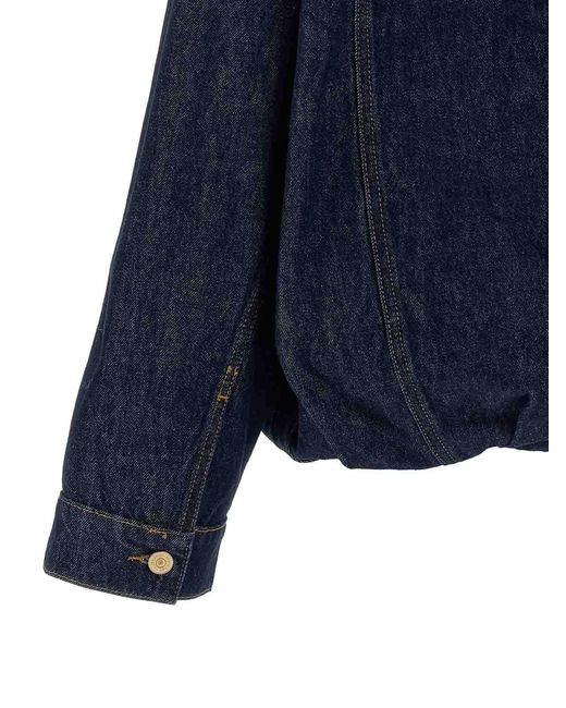 7 For All Mankind Blue 'gathered' Jacket