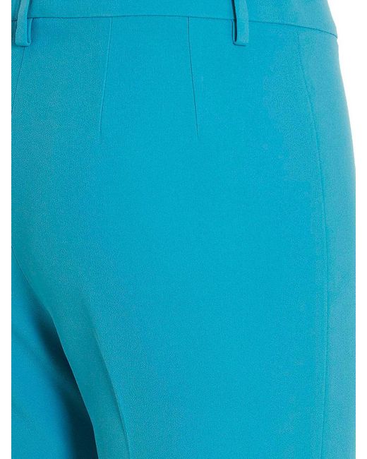 Etro Blue Pants With Pleat