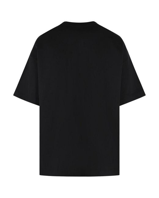 Casablanca Black Casa Airspray' Cotton T-Shirt for men