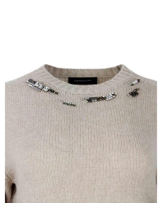 Fabiana Filippi Gray Sweaters