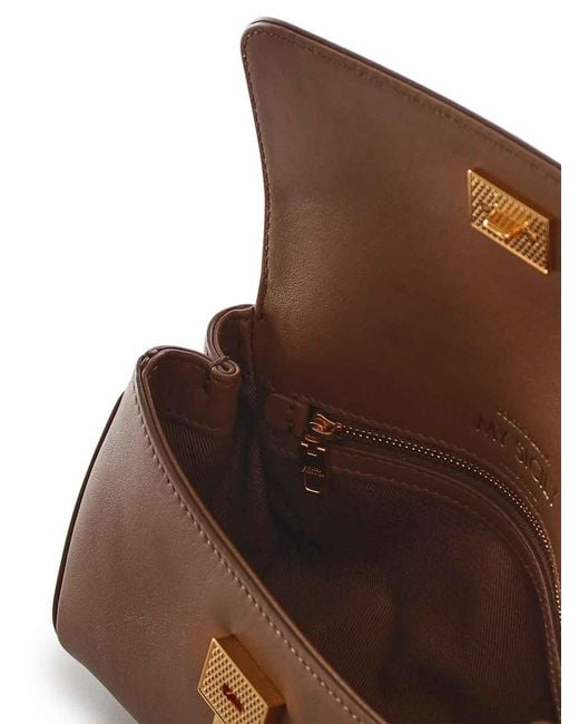 Dolce & Gabbana Brown My Sicily Leather Handbag
