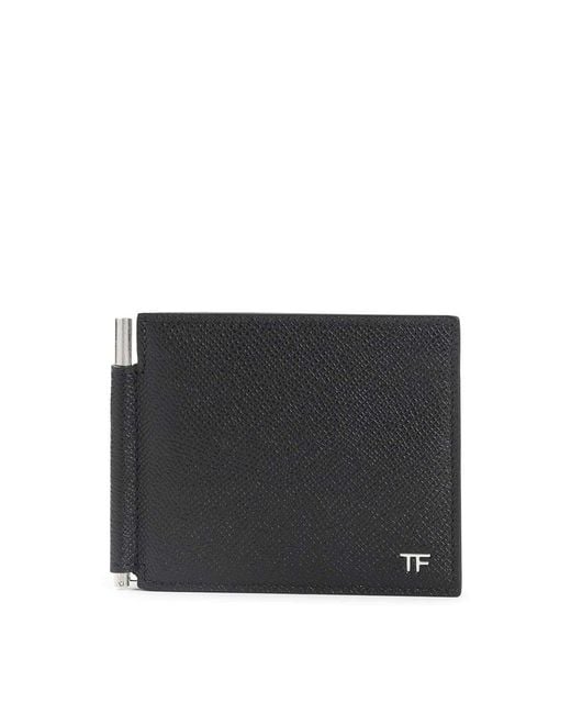 Tom Ford Black Calf Leather Wallet
