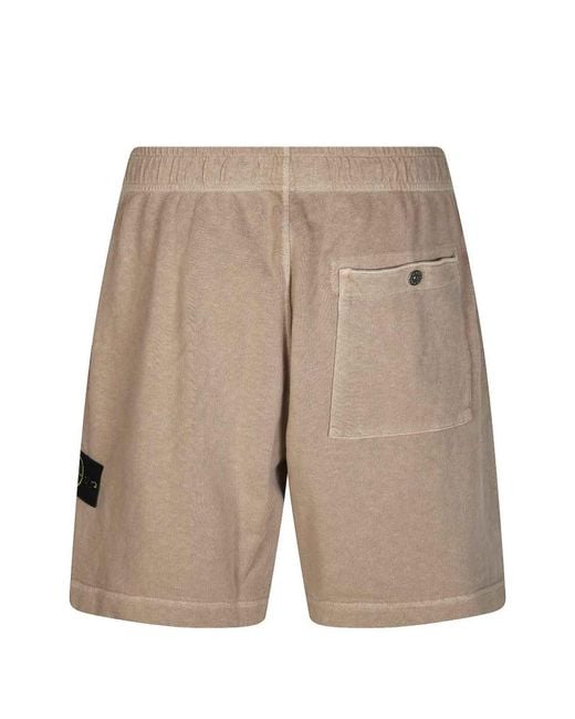 Stone Island Natural Shorts for men