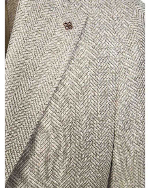 Tagliatore Gray Single-Breasted Jacket for men