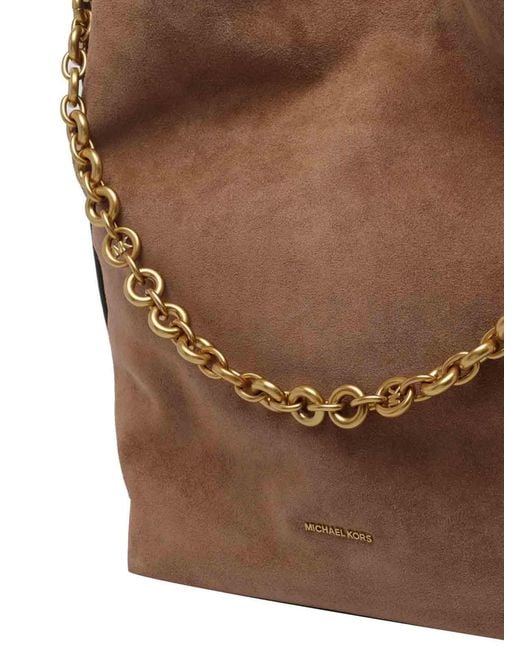 MICHAEL Michael Kors Brown Large Nolita Bucket Bag
