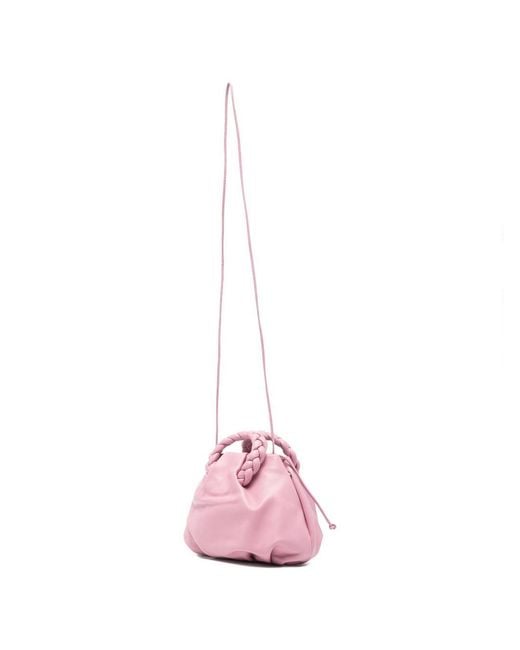 Hereu Pink Bombon Leather Handbag