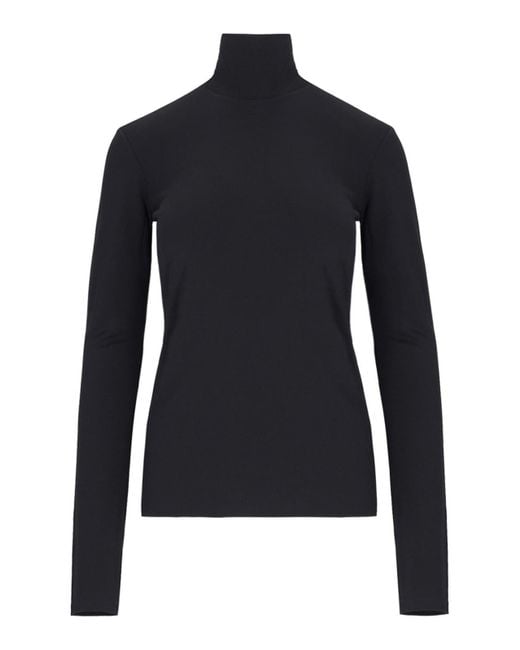 Jil Sander Blue Classic Turtleneck