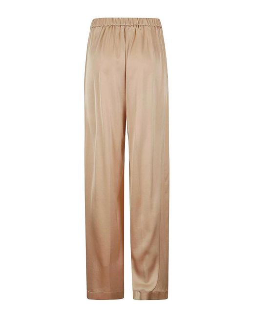 Forte Forte Natural Stretch Silk Satin Wide Pants