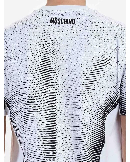 Moschino White Statua T-Shirt for men