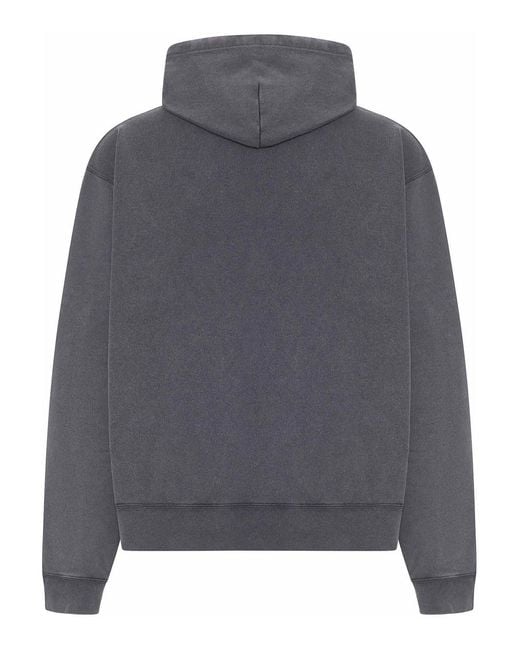 Balenciaga Gray Crayon Loop Logo Hoodie for men