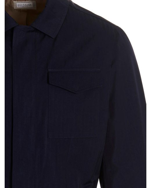 Brunello Cucinelli Blue Field Jacket for men