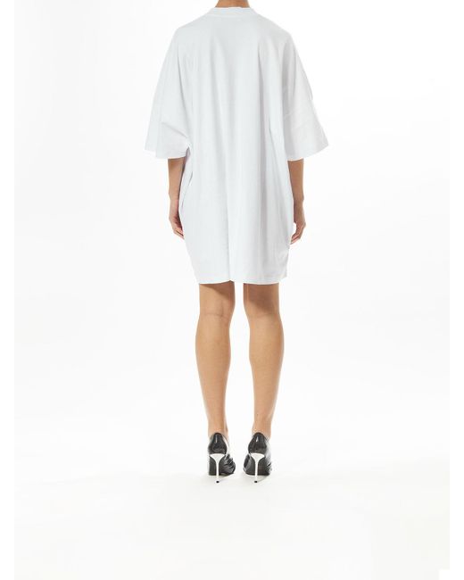 Moschino White Get Happy Abito