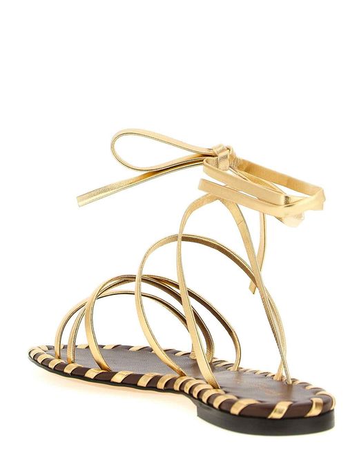Gianvito Rossi Metallic Nappa Sandals