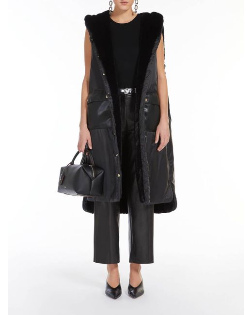 Max Mara Black Max Mara Long Reversible Vest