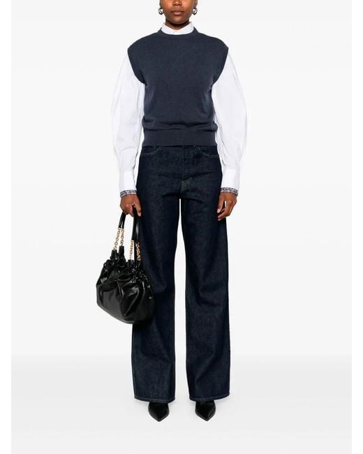 Brunello Cucinelli Blue Cashmere Knitted Vest