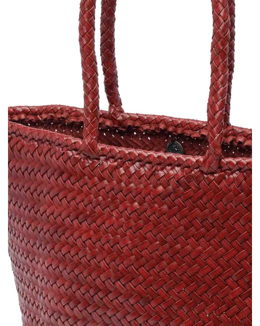 Dragon Diffusion Red Small Grace Basket Bag