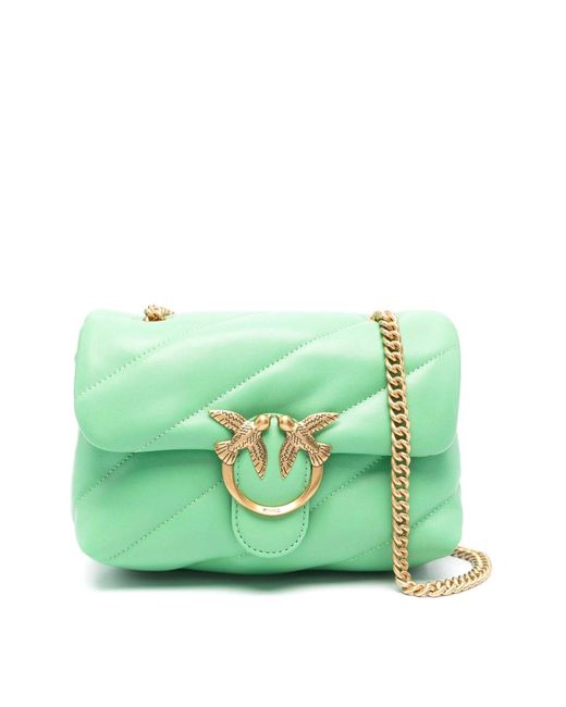 Pinko Green Love Mini Puff Cl Bag