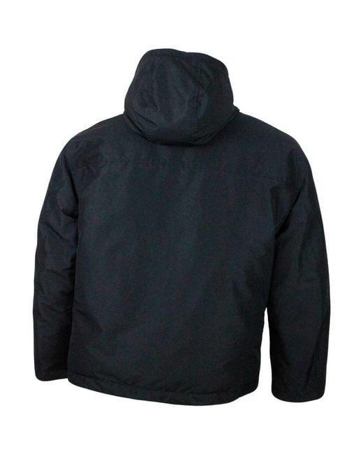 Kiton Blue Tech Fabric Coat for men