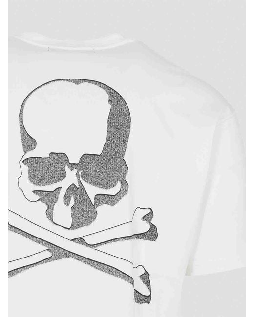 Mastermind Japan White Embroidery Ish Short Sleeves Tee for men