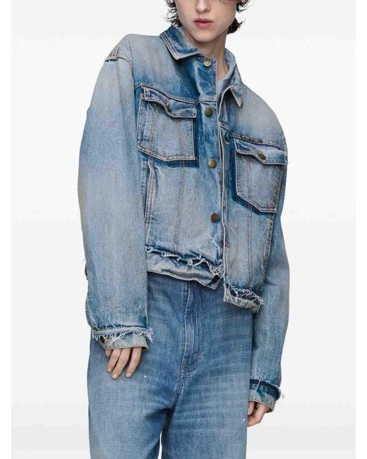 Maison Margiela Blue Cotton Jacket