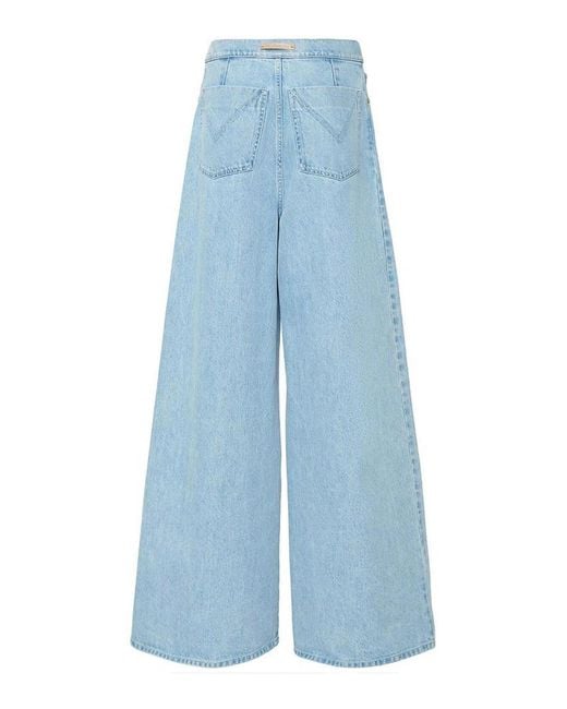 Max Mara Blue Wide Denim Jeans