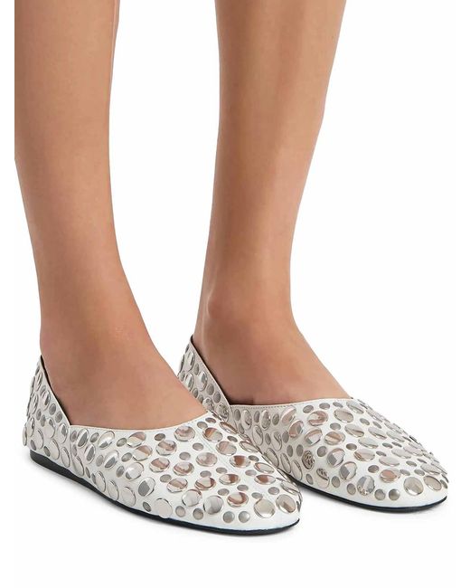 Khaite White Jane Flat