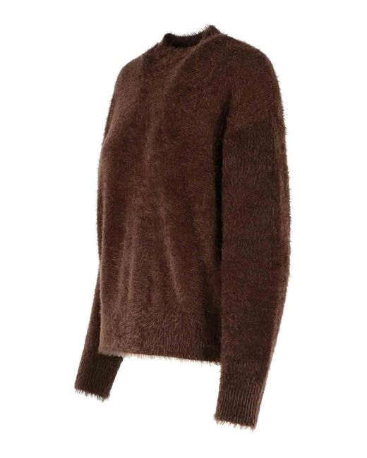 Moschino Brown Polyamide Sweater