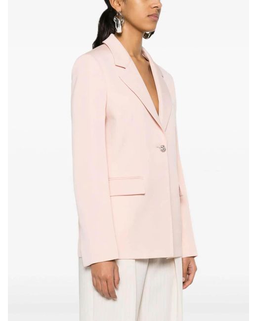 Lanvin Pink Single-Breasted Tailored Jacket