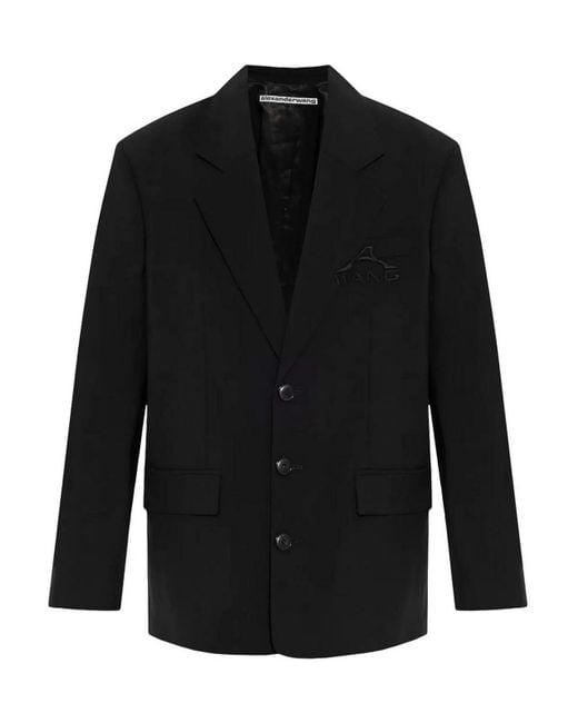 Alexander Wang Black Jacket With Logo