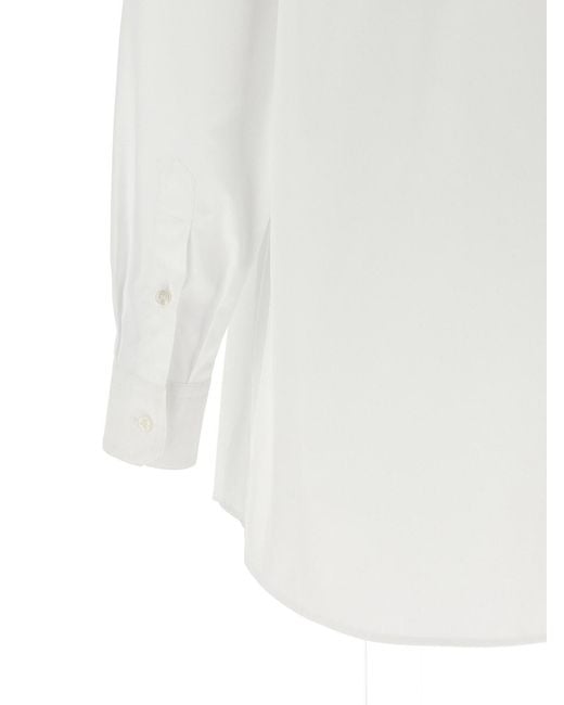 Camicia Con Sciarpa di Dolce & Gabbana in White