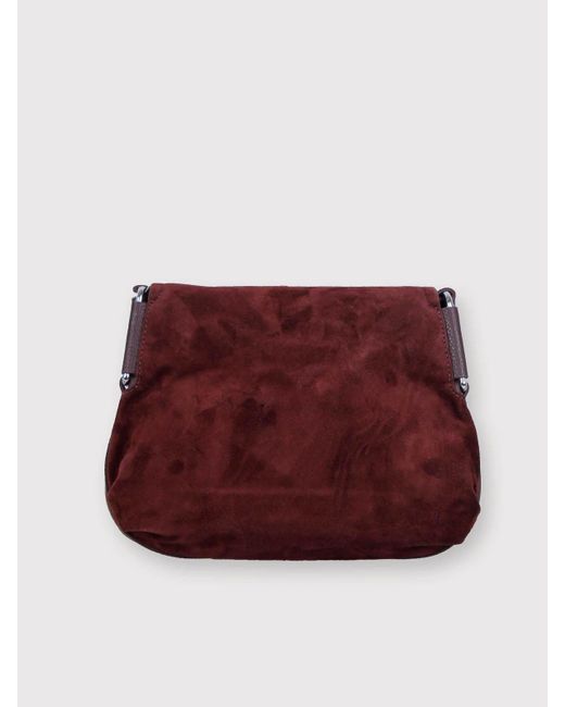 Coccinelle Purple Rebekka Suede Shoulder Bag