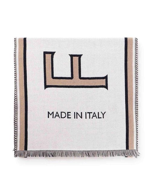 Ferragamo White Maxi Scarf Logo for men