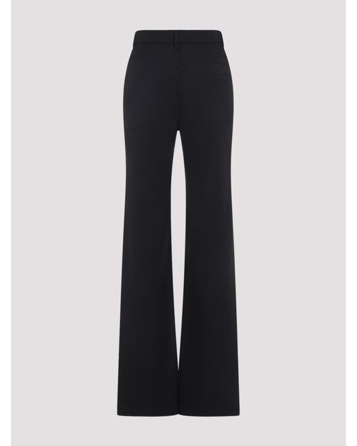 Balenciaga Blue Straight Wool Pants