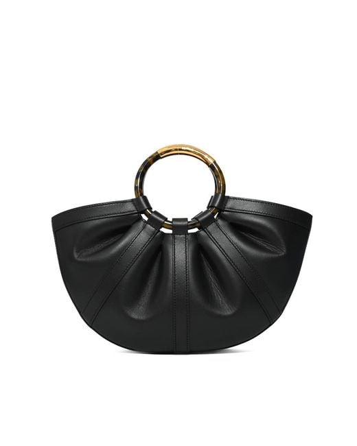 Coccinelle Black Shell Medium Bag