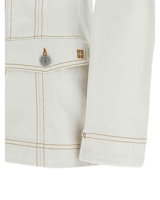 Givenchy White Denim Jacket