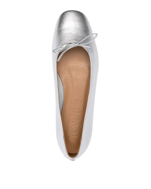 Aeyde White Delfina Pumps