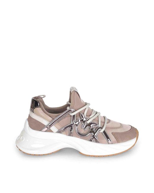 Pinko Natural "Ariel" Slip-On Sneakers