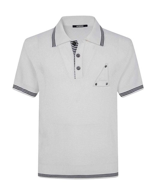 Jacquemus Gray Le Polo Voilier Polo Shirt for men