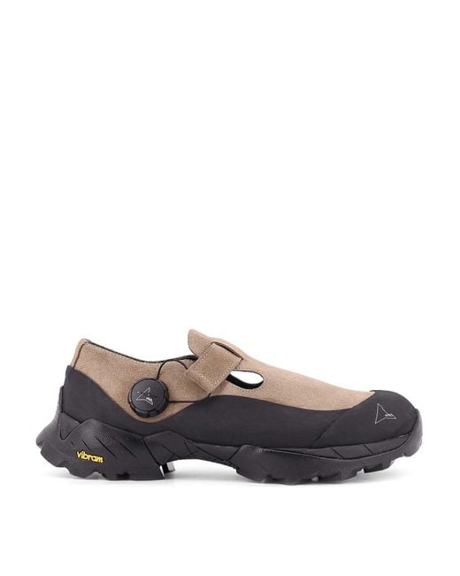 Roa Gray Sneakers Pala Suede With Cut-Out Detail for men