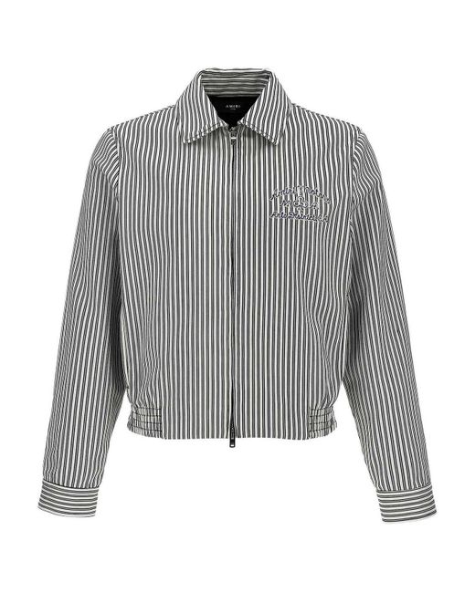 Amiri Gray Motors Blouson for men