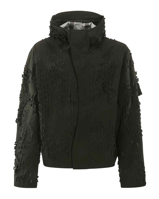 HELIOT EMIL Black Morphogens Technical Jacket for men