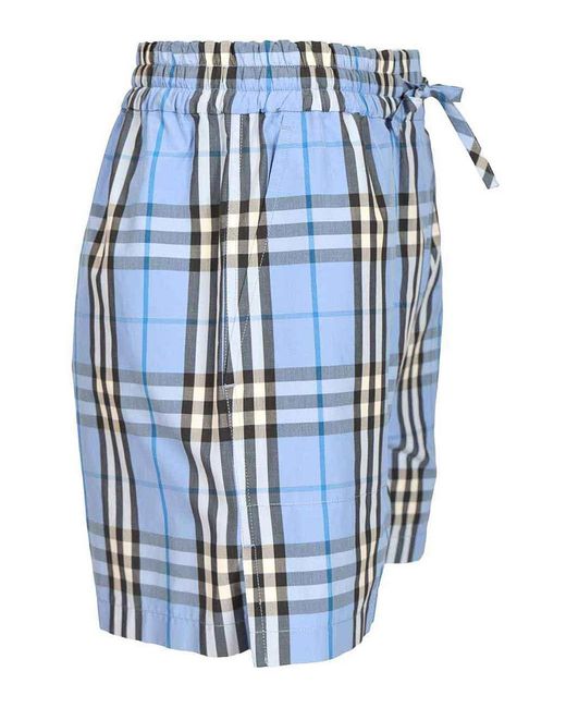 Burberry Blue Cotton Bottoms