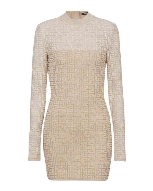 Balmain Natural Short Dress