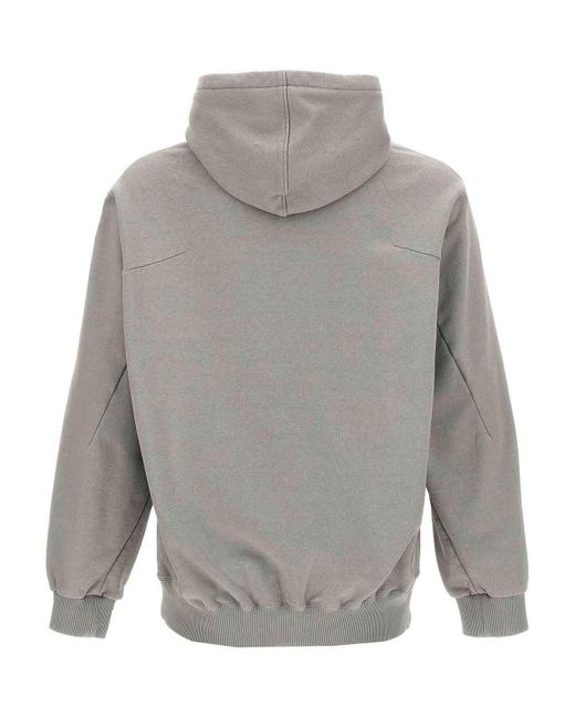 Doublet Gray Embroidery Hoodie for men