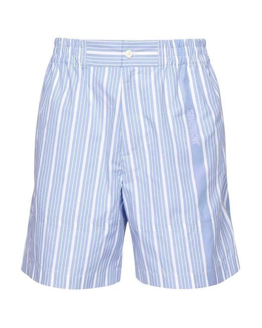 Jacquemus Blue Shorts Le Short Aloe for men